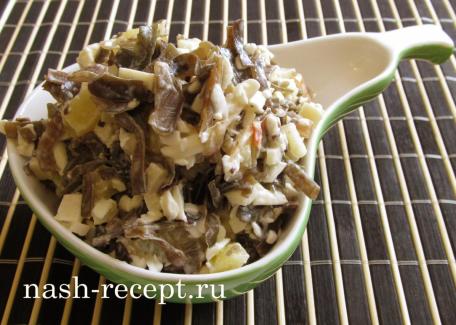 Салат из морской капусты | кулинарный рецепт