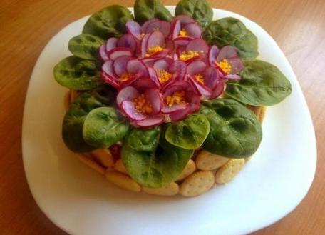 Салат фиалка | кулинарный рецепт